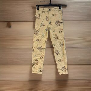365 Kids Garanimals Boys Size 8 Dinosaur Carpenter Pants Khaki Dinosaur Chinos